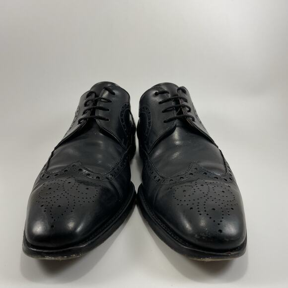 Magnanni Sergio Wingtip Oxford Dress Shoes Black Calfskin Leather 13974 Mens 8.5 main image 10